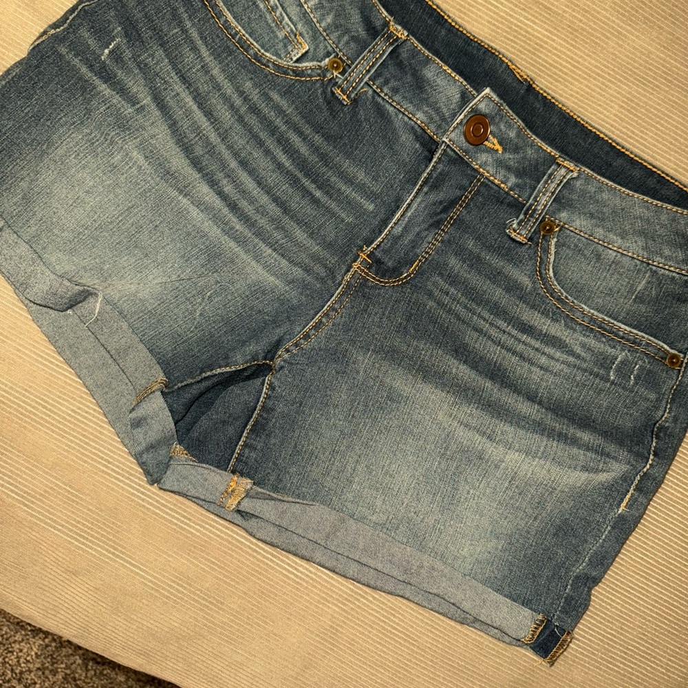 Dark Wash Denim Blue Women's Shorts